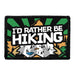 I'd Rather Be Hiking - Removable Patch - Pull Patch - Removable Patches That Stick To Your Gear