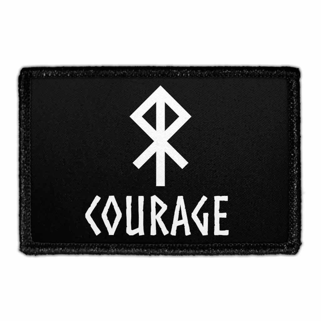 Viking Symbol - Courage - Removable Patch - Pull Patch - Removable Patches That Stick To Your Gear