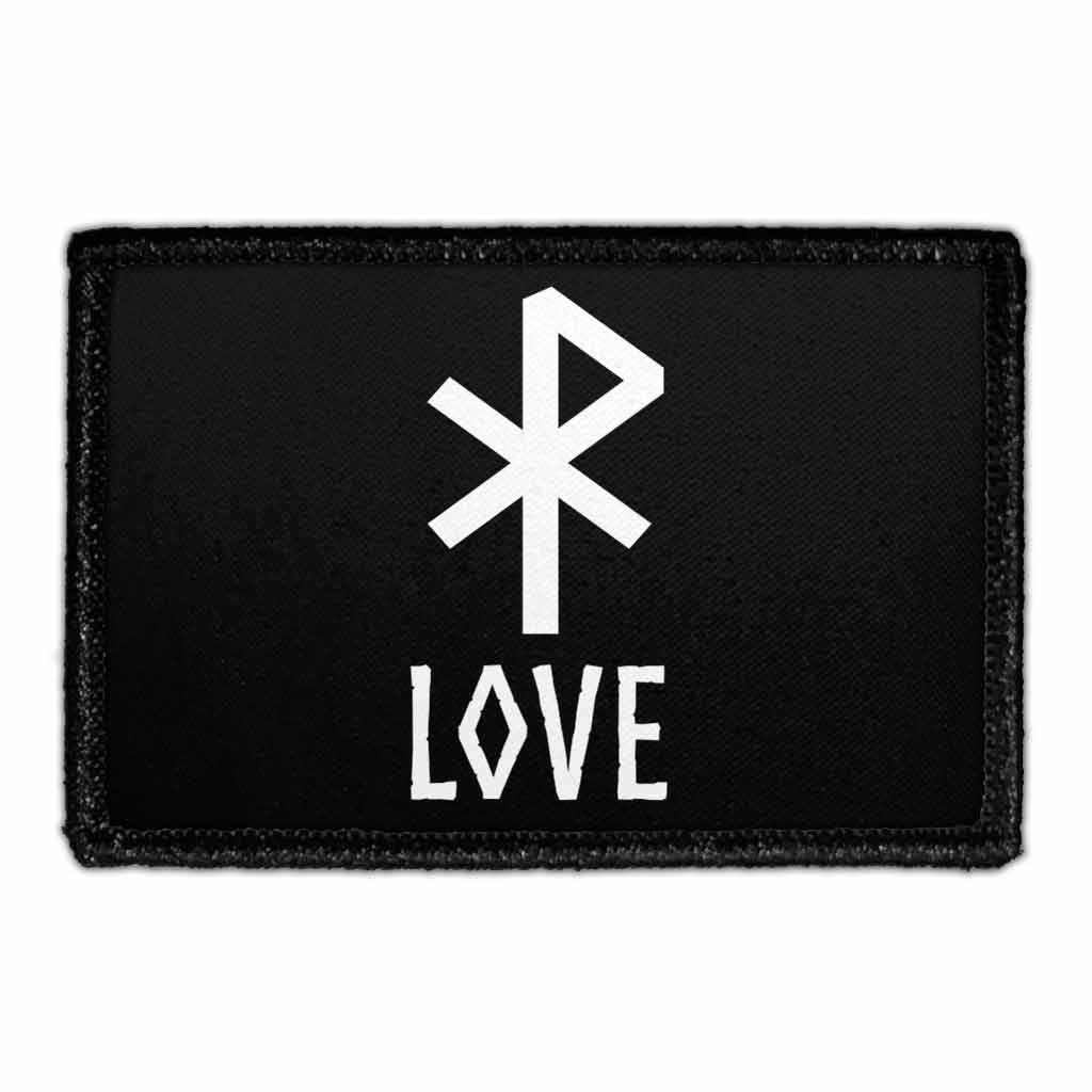 Viking Symbol - Love - Removable Patch — Pull Patch - Removable Patches ...