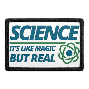 Science It's Like Magic But Real - Removable Patch - Pull Patch - Removable Patches For Authentic Flexfit and Snapback Hats
