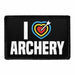 I Love Archery - Removable Patch - Pull Patch - Removable Patches That Stick To Your Gear
