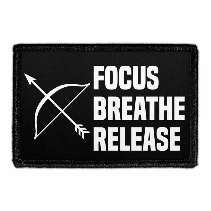 Focus Breathe Release - Removable Patch - Pull Patch - Removable Patches That Stick To Your Gear