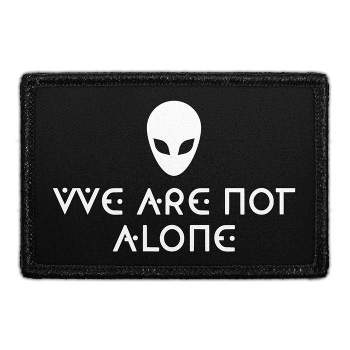 Alien Head - We Are Not Alone - Removable Patch - Pull Patch - Removable Patches That Stick To Your Gear