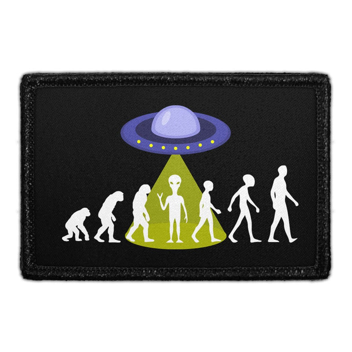Alien - Evolution Of Man - Removable Patch - Pull Patch - Removable Patches That Stick To Your Gear