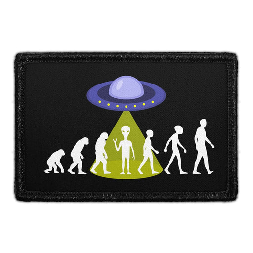 Alien - Evolution Of Man - Removable Patch - Pull Patch - Removable Patches That Stick To Your Gear