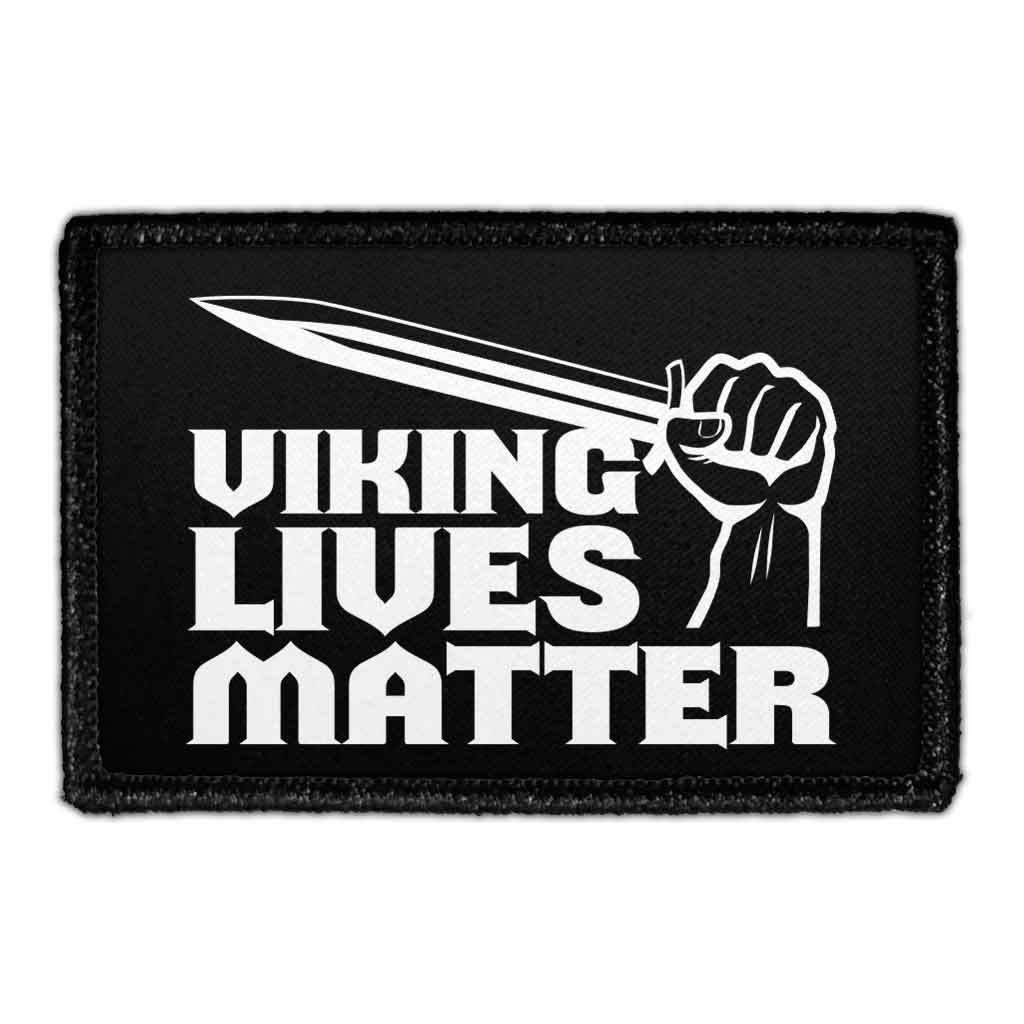 Viking Lives Matter - Removable Patch - Pull Patch - Removable Patches That Stick To Your Gear