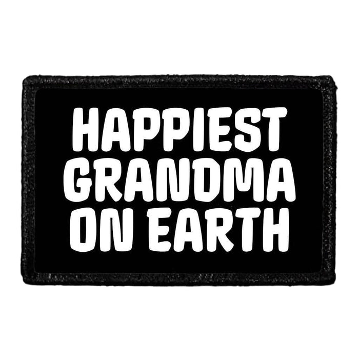 Happiest Grandma On Earth - Removable Patch - Pull Patch - Removable Patches That Stick To Your Gear