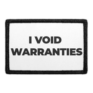 I Void Warranties - Patch - Pull Patch - Removable Patches For Authentic Flexfit and Snapback Hats