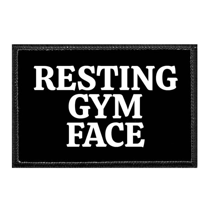 Resting Gym Face - Removable Patch - Pull Patch - Removable Patches For Authentic Flexfit and Snapback Hats