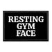 Resting Gym Face - Removable Patch - Pull Patch - Removable Patches For Authentic Flexfit and Snapback Hats