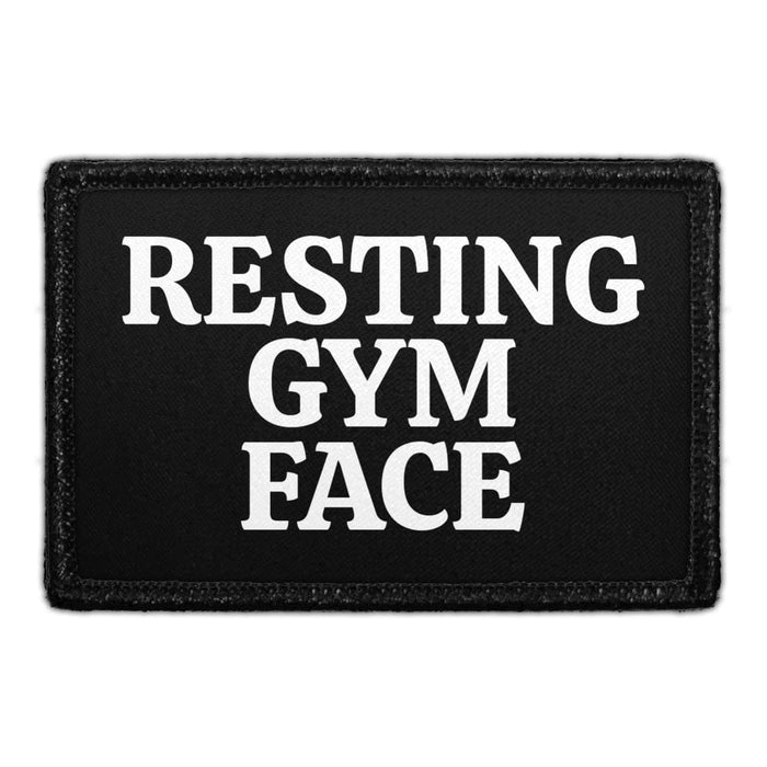 Resting Gym Face - Removable Patch - Pull Patch - Removable Patches For Authentic Flexfit and Snapback Hats