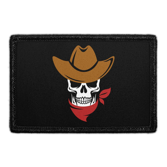 Cowboy Skull - Removable Patch - Pull Patch - Removable Patches That Stick To Your Gear