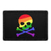 Skull With LGBTQ Colors - Removable Patch - Pull Patch - Removable Patches That Stick To Your Gear