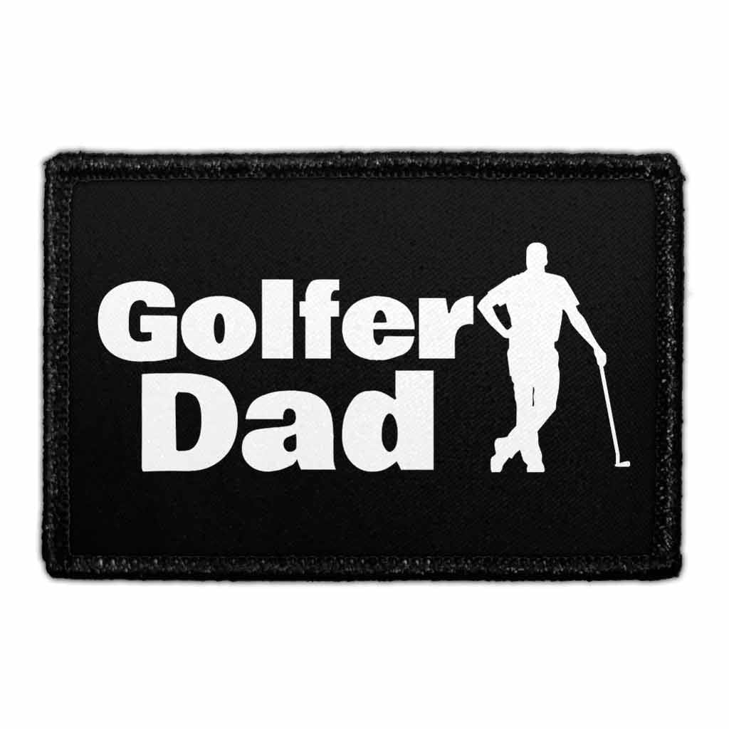 Golfer Dad - Removable Patch - Pull Patch - Removable Patches That Stick To Your Gear