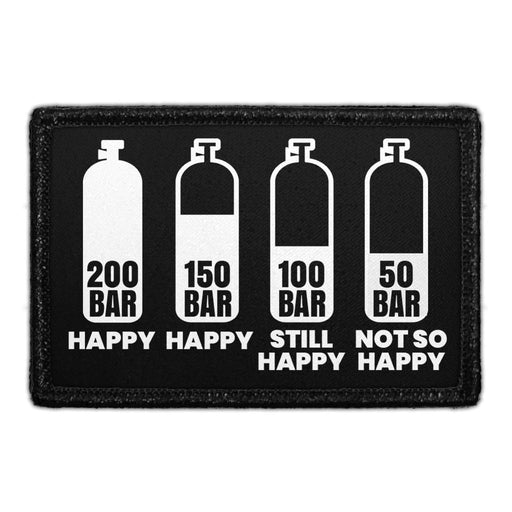 CUBADIVINGOXYGENTANKSLEVELSOFHAPPINESS - Removable Patch - Pull Patch - Removable Patches That Stick To Your Gear