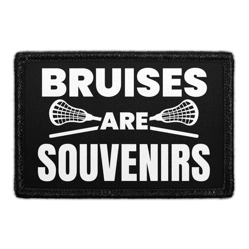 Lacrosse - Bruises Are Souvenirs - Removable Patch - Pull Patch - Removable Patches That Stick To Your Gear