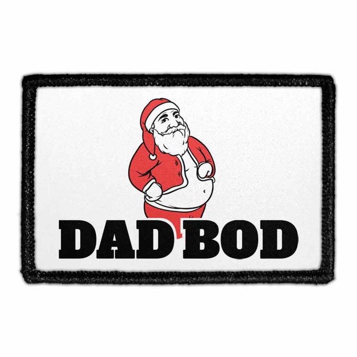 Santa Dad Bod - Removable Patch - Pull Patch - Removable Patches That Stick To Your Gear