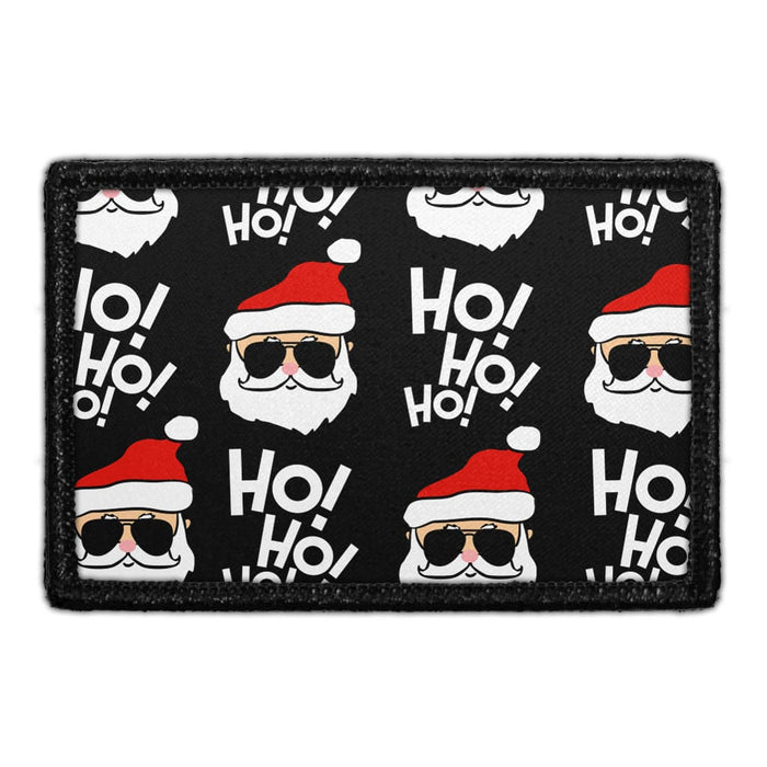 Ho Ho Ho with Santa - Removable Patch - Pull Patch - Removable Patches That Stick To Your Gear