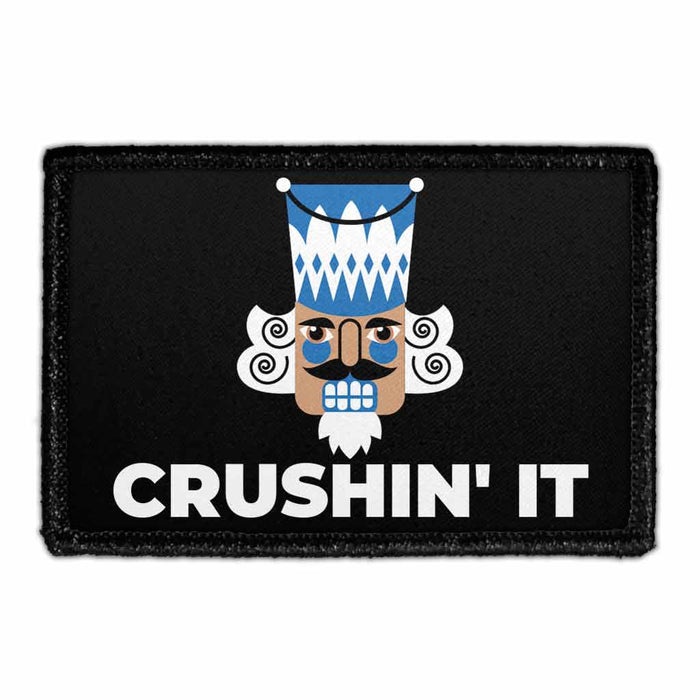 CRUSHIN' IT - Nutcracker - Removable Patch - Pull Patch - Removable Patches That Stick To Your Gear