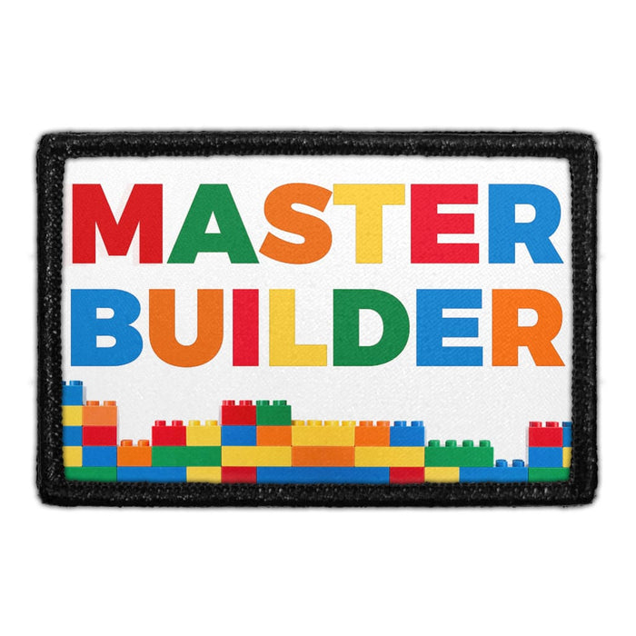 Master Builder - Patch - Pull Patch - Removable Patches For Authentic Flexfit and Snapback Hats