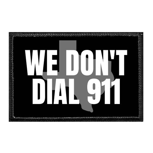 WEDON_TDIAL911-TEXAS - Removable Patch - Pull Patch - Removable Patches For Hats - Removable Patch