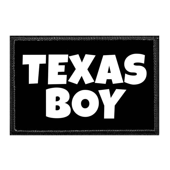 TEXASBOY - Removable Patch - Pull Patch - Removable Patches For Hats - Removable Patch