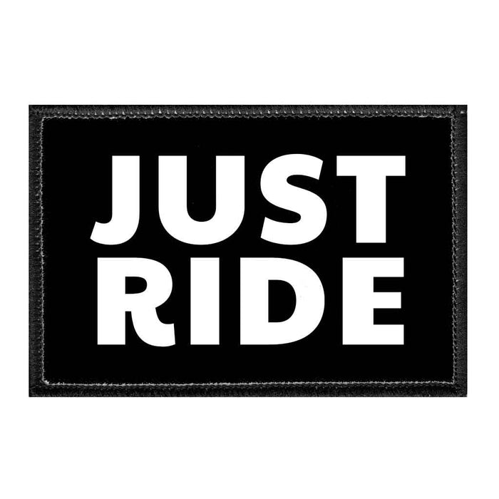 JUSTRIDE - Removable Patch - Pull Patch - Removable Patches That Stick To Your Gear