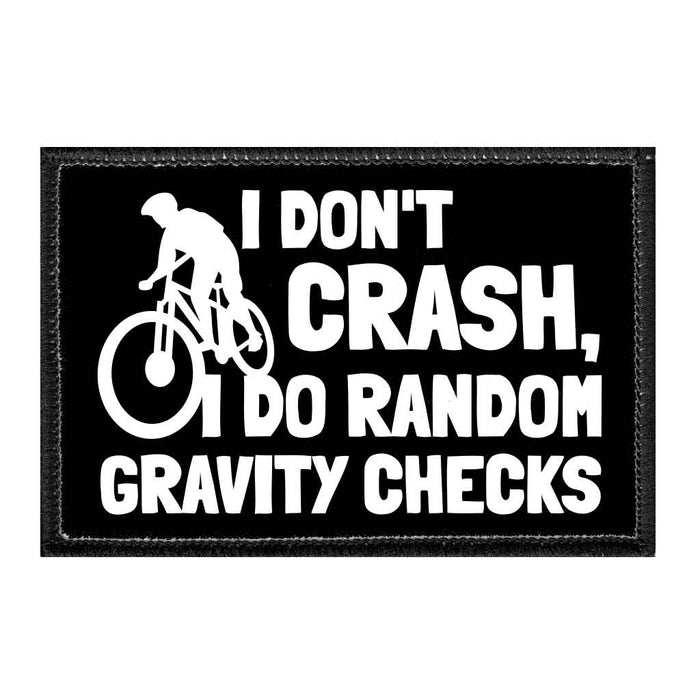 IDON_TCRASH_IDORANDOMGRAVITYCHECKS-BIKE - Removable Patch - Pull Patch - Removable Patches That Stick To Your Gear