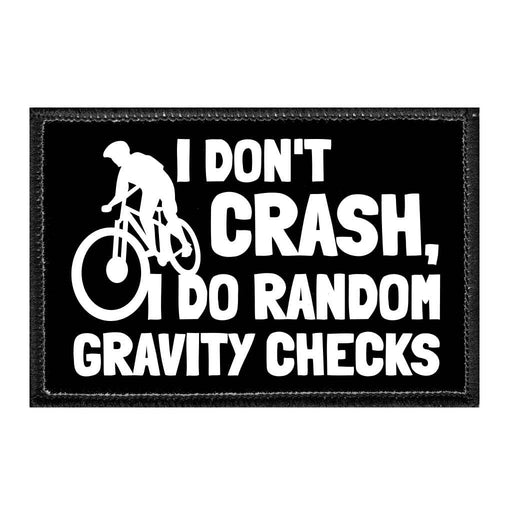 IDON_TCRASH_IDORANDOMGRAVITYCHECKS-BIKE - Removable Patch - Pull Patch - Removable Patches That Stick To Your Gear