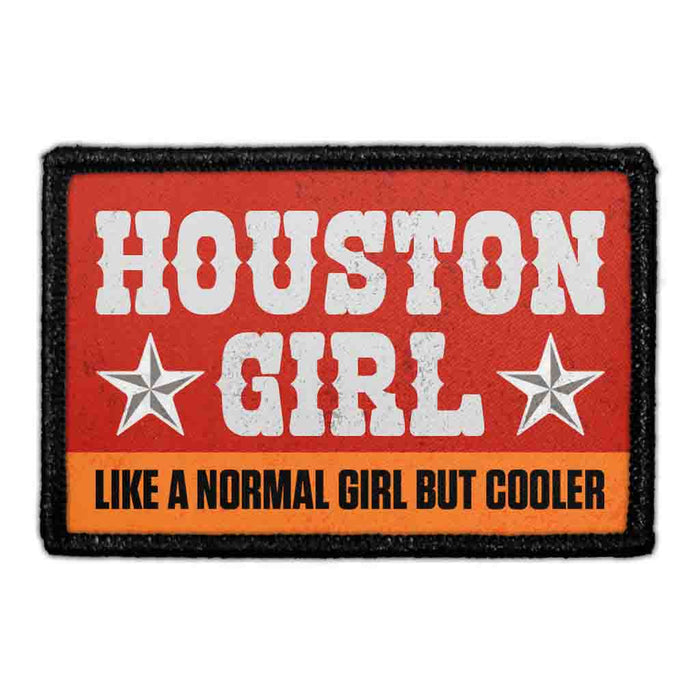 PP-P-32-4893-HOUSTONGIRL-LIKEANORMALGIRLBUTCOOLER - Removable Patch - Pull Patch - Removable Patches For Authentic Flexfit and Snapback Hats