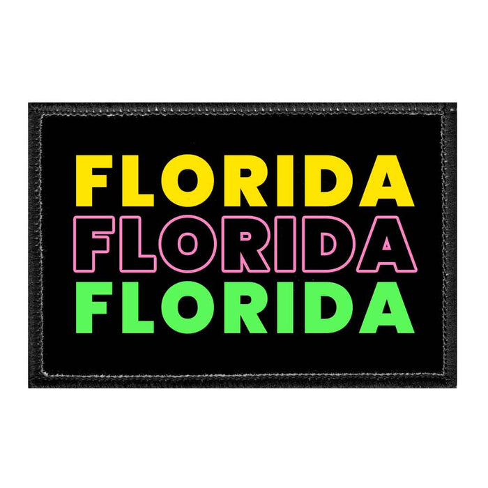 FLORIDAREPEAT - Removable Patch - Pull Patch - Removable Patches That Stick To Your Gear