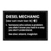 DIESELMECHANIC - Removable Patch - Pull Patch - Removable Patches That Stick To Your Gear