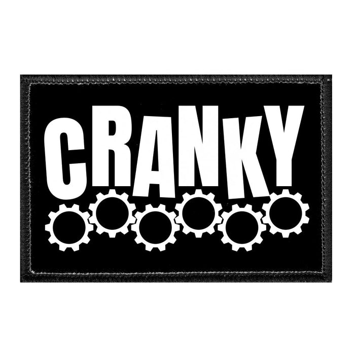 CRANKY - Removable Patch - Pull Patch - Removable Patches That Stick To Your Gear