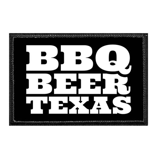 BBQBEERTEXAS - Removable Patch - Pull Patch - Removable Patches That Stick To Your Gear