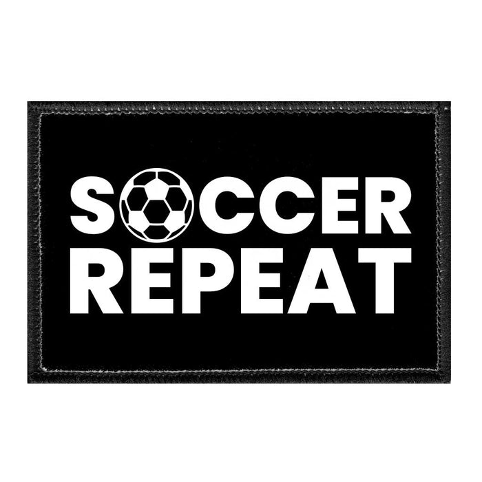 Soccer Repeat - Removable Patch - Pull Patch - Removable Patches That Stick To Your Gear