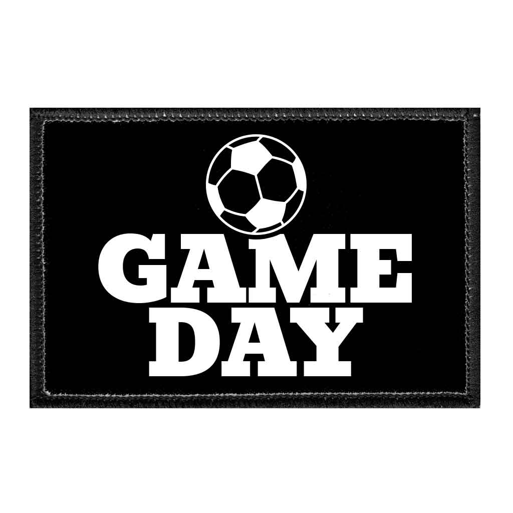 Game Day - Soccer - Removable Patch - Pull Patch - Removable Patches That Stick To Your Gear