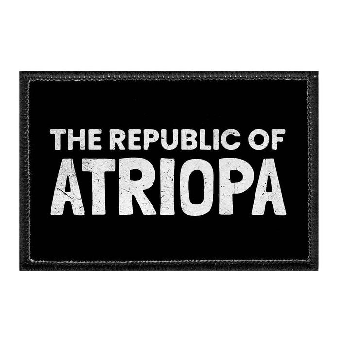 The Republic Of Atropia - Distress - Removable Patch - Pull Patch - Removable Patches That Stick To Your Gear