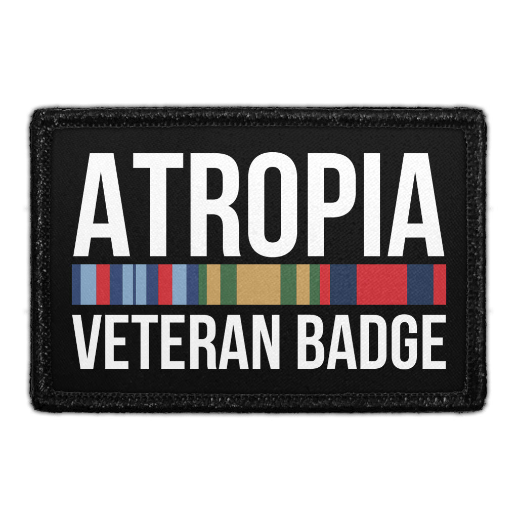 Atropia Veteran Badge - Removable Patch — Pull Patch - Removable ...