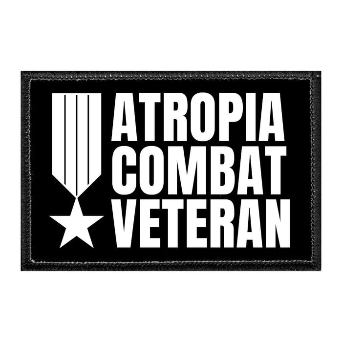 Atropia Combat Veteran - Removable Patch - Pull Patch - Removable Patches That Stick To Your Gear