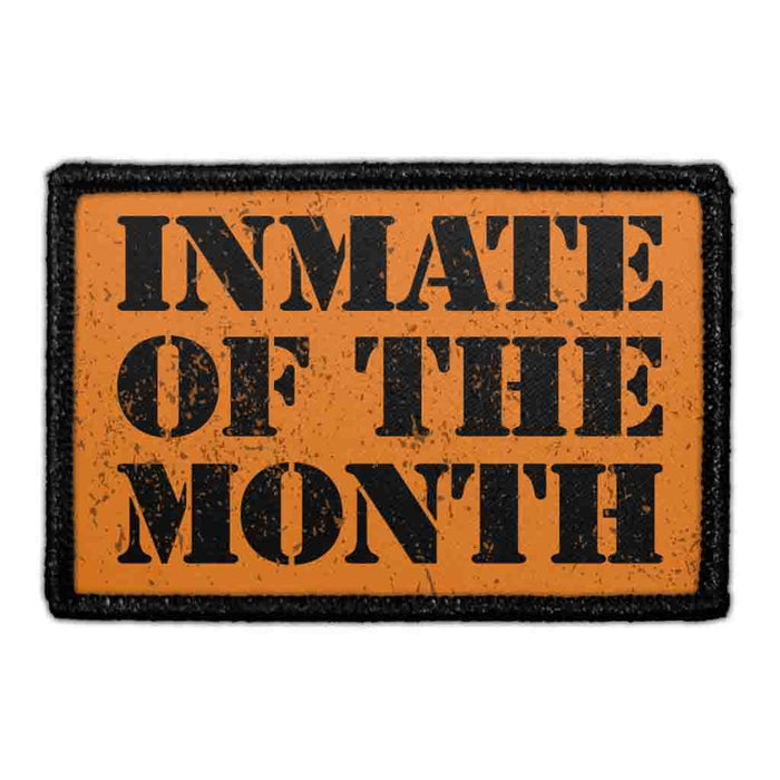 Inmate Of The Month - Removable Patch - Pull Patch - Removable Patches For Authentic Flexfit and Snapback Hats