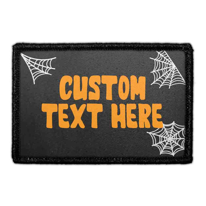 Halloween Web Custom - Removable Patch - Pull Patch - Removable Patches For Authentic Flexfit and Snapback Hats