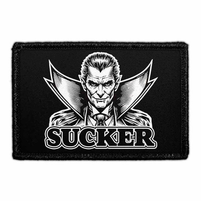 Sucker - Dracula - Removable Patch - Pull Patch - Removable Patches For Authentic Flexfit and Snapback Hats