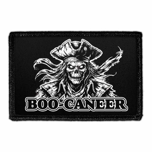 Boo-Caneer - Pirate Ghost - Removable Patch - Pull Patch - Removable Patches For Authentic Flexfit and Snapback Hats