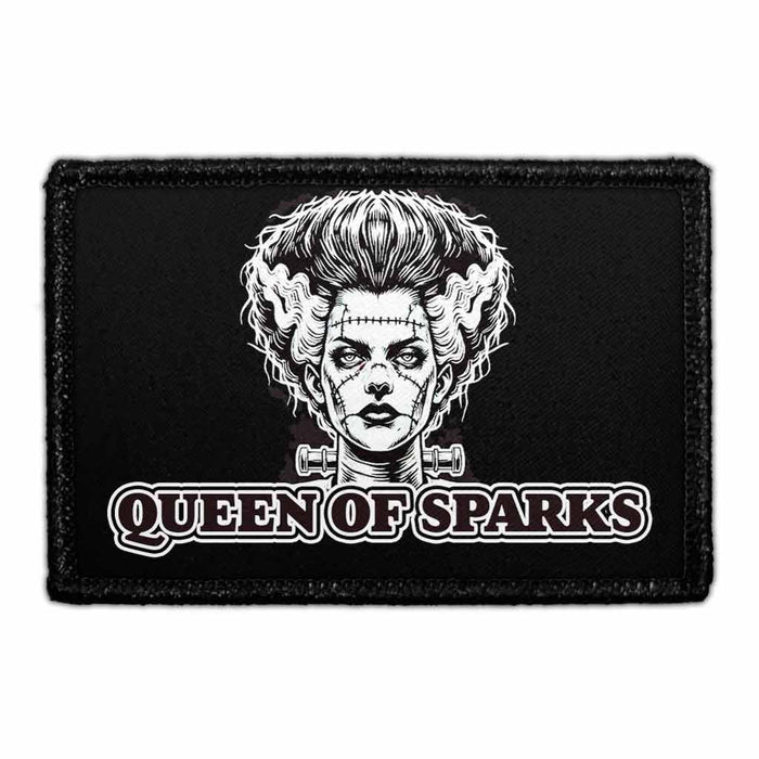 Queen Of Spars - Bride Of Frankenstein - Removable Patch - Pull Patch - Removable Patches For Authentic Flexfit and Snapback Hats