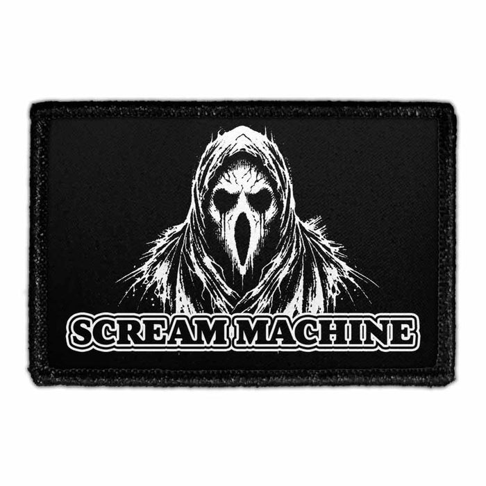 Scream Machine - Ghost - Removable Patch - Pull Patch - Removable Patches For Authentic Flexfit and Snapback Hats