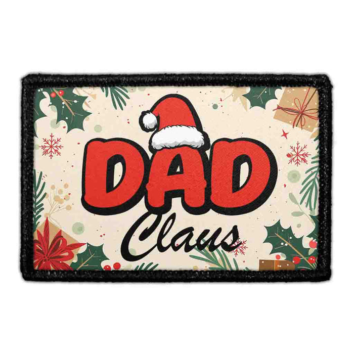 Dad Claus - Removable Patch - Pull Patch - Removable Patches For Authentic Flexfit and Snapback Hats