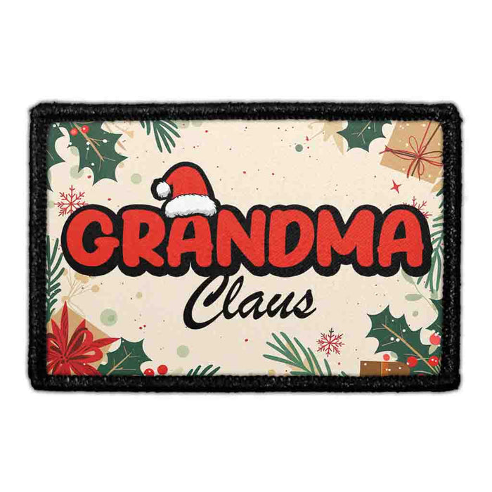 Grandma Claus - Removable Patch - Pull Patch - Removable Patches For Authentic Flexfit and Snapback Hats