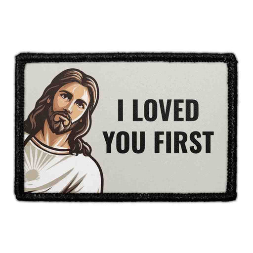 I Loved You First - Jesus - Removable Patch - Pull Patch - Removable Patches For Authentic Flexfit and Snapback Hats