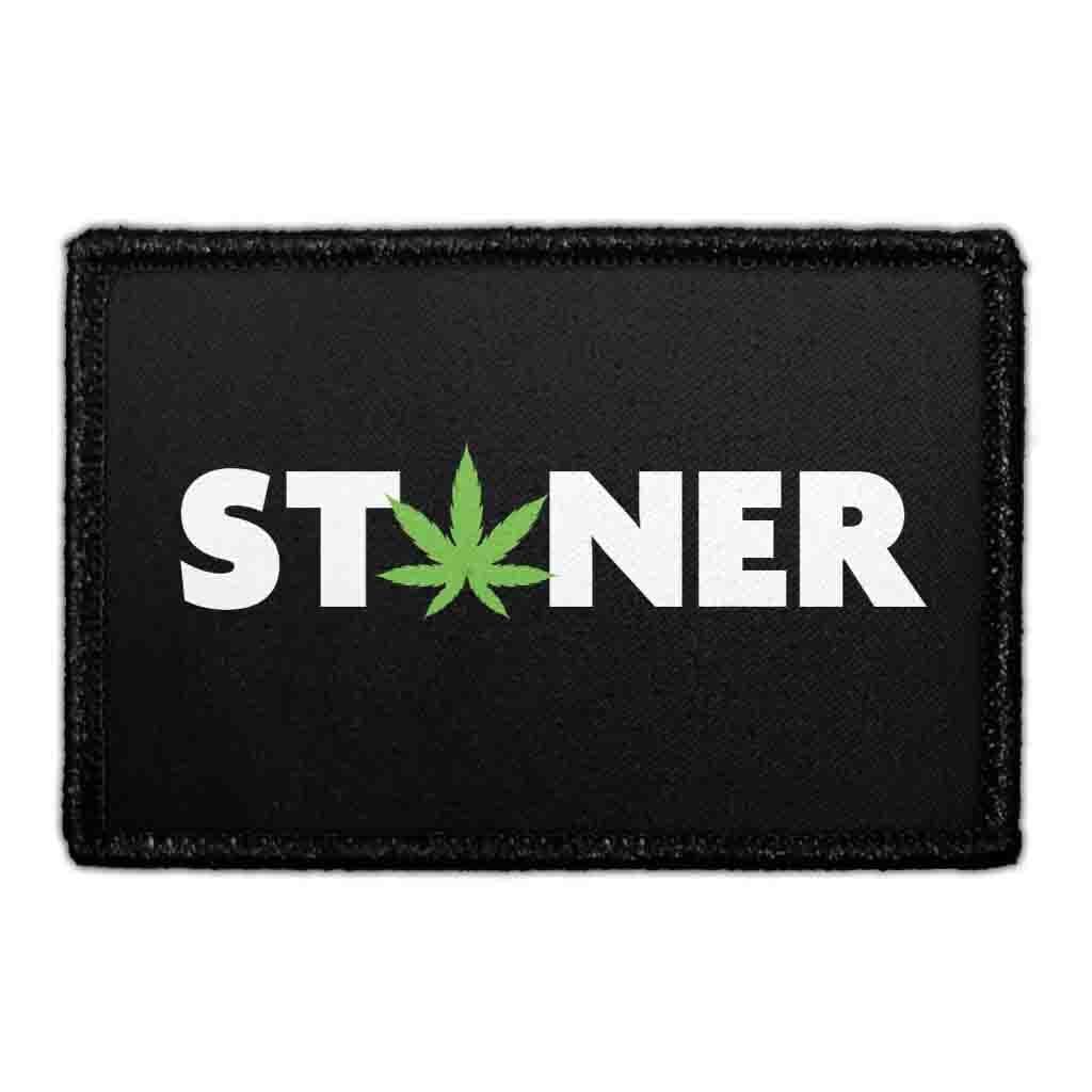 Stoner Patch | Hook & Loop Funny Cannabis Design — Pull Patch ...