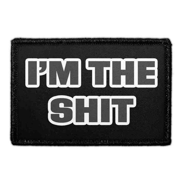 I'm the Shit Meta Data - Crop Image Text - - Removable Patch - Pull Patch - Removable Patches For Authentic Flexfit and Snapback Hats